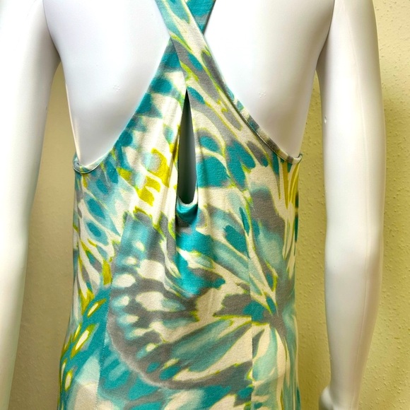Tommy Bahama Teal and Yellow Floral Dress - Picture 5 of 9